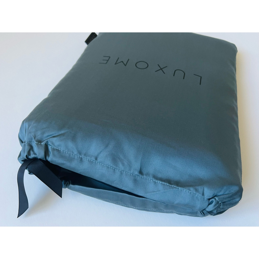 Luxome Luxury KING Sheet Set Viscose Bamboo 400TC OCEAN BLUE 418-15 Cooling NWT - Picture 4 of 5